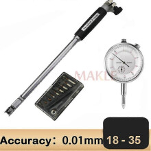 (18-35mm no box) 18-35mm 35-50mm 50-160mm/0.01mm Dial Bore Gauge Center Ring Dial Indicator Micrometer Gauges Measuring Tools Tw