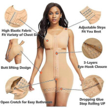 (m, beige) Colombianas Fajas Body Shapewear Women Waist Trainer Slimming Underwear Push Up Tw