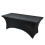 (4FT (122*76*76cm), black) 4/6ft Rectangular Stretch Tablecloth Spandex Tight Fit Table Cover Dj Tradeshows Tw 1