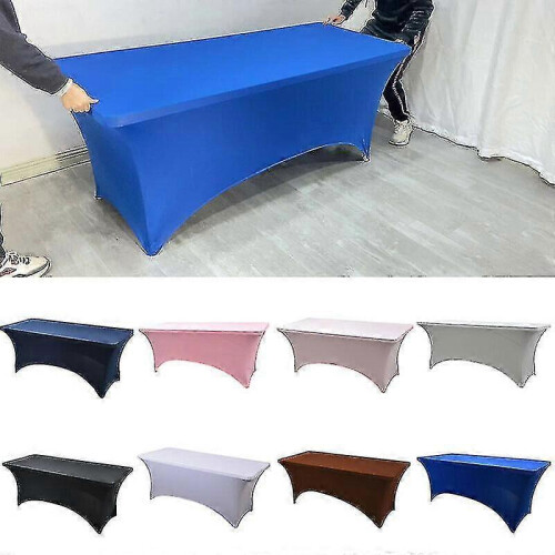 (183*76*76cm, white) 4/6ft Rectangular Stretch Tablecloth Spandex Tight Fit Table Cover Dj Tradeshows Tw 2