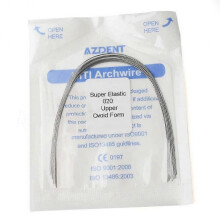 (020upper) 10pcs Dental Orthodontics Arch Wire Super Elastic Niti Round Ovoid Upper/lower Tw