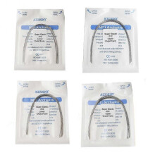 (018upper) 10pcs Dental Orthodontics Arch Wire Super Elastic Niti Round Ovoid Upper/lower Tw
