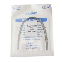 (012lower) 10pcs Dental Orthodontics Arch Wire Super Elastic Niti Round Ovoid Upper/lower Tw