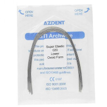 (020lower) 10pcs Dental Orthodontics Arch Wire Super Elastic Niti Round Ovoid Upper/lower Tw