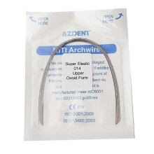 (014upper) 10pcs Dental Orthodontics Arch Wire Super Elastic Niti Round Ovoid Upper/lower Tw