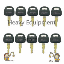 10 Pcs H800 Heavy Equipment Ignition Key for Hitachi Zaxis Excavator High Quality