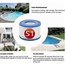 Pack S1 ersättningspatroner för Intex 29001 poolfilter utomhus trädgård typ S1 Purespa Easy Se