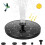 Solfontän med 1,5 W solfångare, 6 effekt solvattenpump, solvattenpump 1