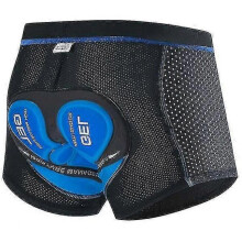 (M, Blue) Mens Cycling Short 3d Padded Gel Cycling Undershorts Breathable Bicycle Cycling Underwear Bicycle Short Tw