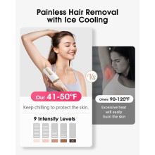 IPL hårborttagningsenhet Laser 999900 Flash White Epilator, AU-kontakt