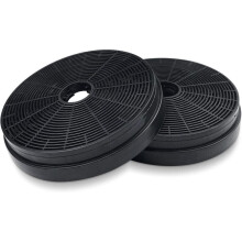 Köksfläktfilter 2x fläktfilter, Ø175 mm aktivt kolfilter för köksfrånluft