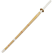 Wooden Sword Kendo Training Equipment 120cm Bamboo Iaido Sword for Aikido Two Sword Style Adults and Kids Combat