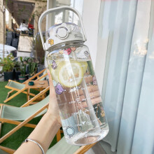Large Water Bottle 2 Drinking Methods PC PP