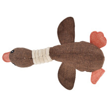 Jouet pour chien en peluche canard 30 cm 54 g Marron, 11,8 x 8,7 x 2 po