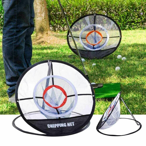 Golf Chipping Practice Net Folding Golf Training Net Sport Golf Cages Net With Turf Golf Training Net 2