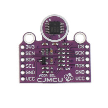 Hall Effect 360 Non-Contact X-Y Plane Angle Sensor Module 3.3V/5V I2C SPI