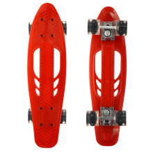 (Blue) 22 Inch Skateboard Flash Wheel Mini Cruiser Board Fish Skate Board Adults Scooter Pastel Longboard Bearings