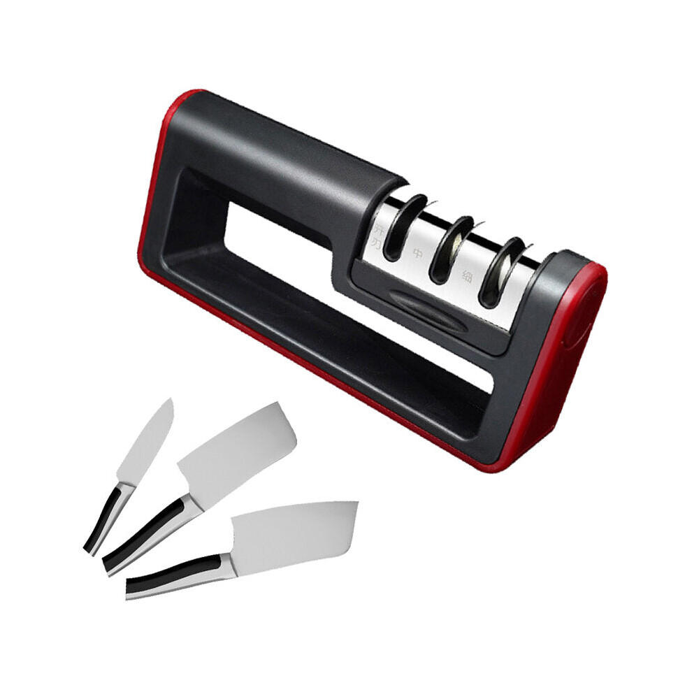 3-Stage Sharpening Stone Household Camping Knife Kitchen Sharpener Fine Grinding Ultra-Fine Blade Special Sharpener 6112212497883