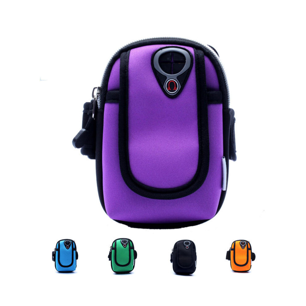 (Orange) Outdoor Sports Wrist Arm Bag Arm Bag Phone Pouch Breathable Shockproof Orange 6112212733110