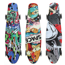 (Type A) 22 Inch Skateboard 4 Flashing Wheels Teenager Adult Figure Skating Street Outdoor Sports Skating Board