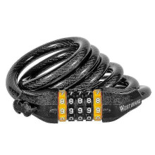 (1.2M, 4 Digital Code) 1.2m/1.5m Combination Bike Lock Strong Heavy Duty Cycle Security Bicycle Locks Tw