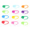 100pcs Stitch Markers Box Packaging Colorful 5
