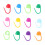 100pcs Stitch Markers Box Packaging Colorful 6