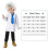 (L) Children's Physicist Scientist Professional Costumes Tw 5