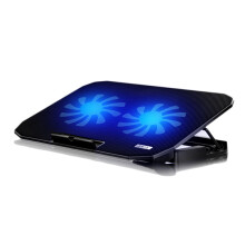 (Black) Laptop Cooling Pads Laptop Stand 5 Portable Adjustable Modes 6 Kinds Fan Speeding Choices Noiseless Design For 17 inch below Laptop