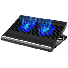 (Black) 2 Fans Cooling Stand Holder USB Port Cooler Fits 10-17 inch Laptop Stand Notebook Radiator Computer Base Fan Bracket Pad