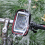 (Black Blue) Rainproof Bike Handlebar Touchscreen Phone Bag Case 7