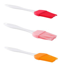 Staple Brush 2 in 1 Silicone Pastry and Grill Oil Brush Tool Set, Heat Resistant Kitchen Cleaning Brushes, 3 Pieces