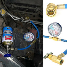 R134a Car Refrigerant Gas Refill Tool with Pressure Gauge Air Conditioning Refrigerant-AX