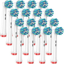 (16 st) 4/8/12/16/20 st Runda ersättningstandborsthuvuden kompatibla med Oral-B:s