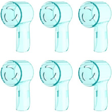 (grön) 6-pack tandborsthuvuden, dammtätt lock, kompatibel med Oral B, dvs.