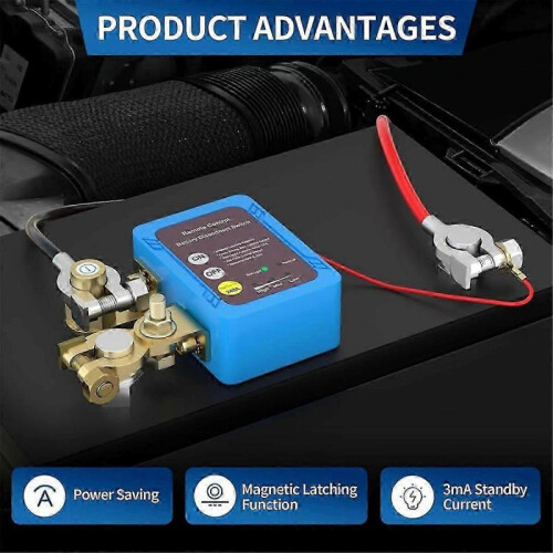 12V 240A Remote Battery Disconnect Switch, Automatic Power Off Switch Remote Battery Disconnect Swit 2