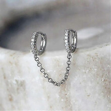 (M66742) One Piece Bohemian Chain Non-piercing Ear Clip Earrings For Women Men Simple Fake Cartilage Ear Cuff Jewelry Clip D'oreille Tw