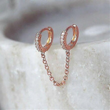 (M66743) One Piece Bohemian Chain Non-piercing Ear Clip Earrings For Women Men Simple Fake Cartilage Ear Cuff Jewelry Clip D'oreille Tw