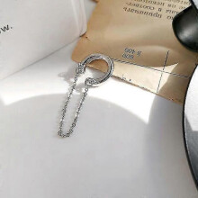 (M66827) One Piece Bohemian Chain Non-piercing Ear Clip Earrings For Women Men Simple Fake Cartilage Ear Cuff Jewelry Clip D'oreille Tw