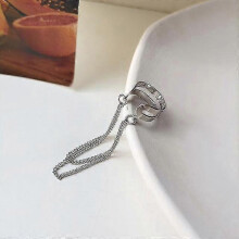 (M66823) One Piece Bohemian Chain Non-piercing Ear Clip Earrings For Women Men Simple Fake Cartilage Ear Cuff Jewelry Clip D'oreille Tw