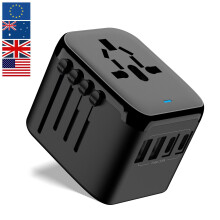 Internationaler Steckeradapter mit Typ C Reisestecker