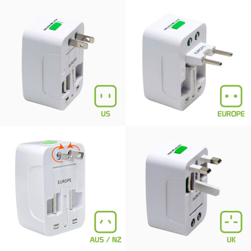 Tragbarer weltweiter Universal-Netzadapter Reisestecker 2