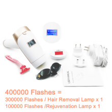 Laser Epilator 21J 2in1 Replaceable Lamp Rejuvenation Permanent Painless IPL Hair Rejuvenation,