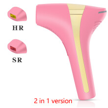 New Laser Hair Removal Laser Epilator Permanent IPL Painless, pink HR SR