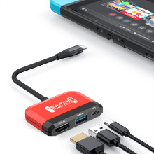 3-in-1 Mini Switch TV-Dock Switch-Zubehör
