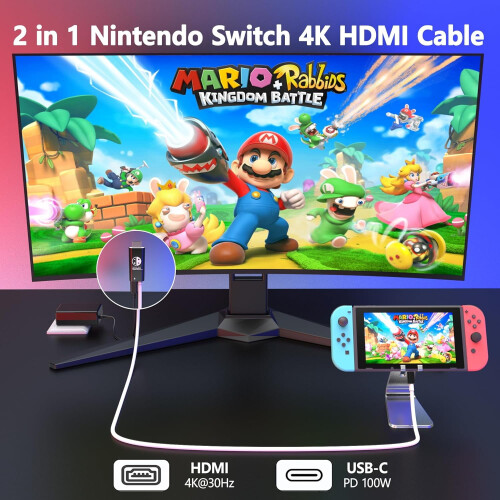 Switch Dock USB C auf 4K HDMI Konvertierungskabel Switch-Zubehör 1