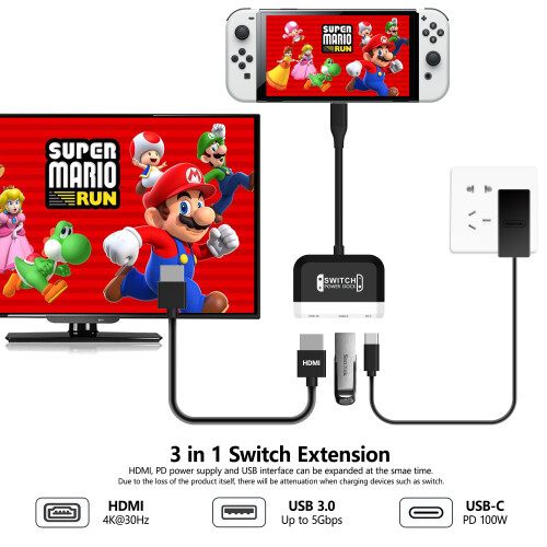 3-in-1-Hub-Dockingstation Switch-Zubehör 2