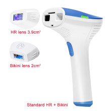 Depiladora laser hair removal device with 500,000 shots for bikini line, body and face, blue