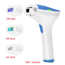 Depiladora laser hair removal device with 500,000 shots for bikini line, body and face, blue
