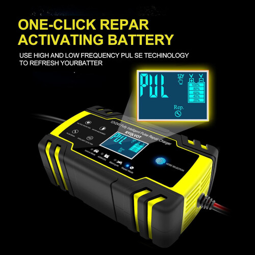 12v/24v Vollautomatisches Batterieladegerät Autobatterie Ladegerät 2